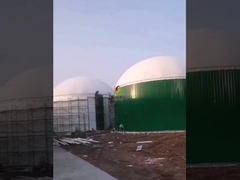 Hầm kỵ khí 2000m3 + Hầm biogas 800m3