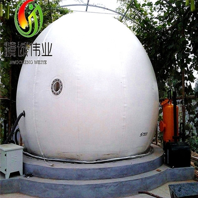 Bình chứa khí mêtan PES / PVC / PDFE chống ăn mòn để lưu trữ ở dạng tròn