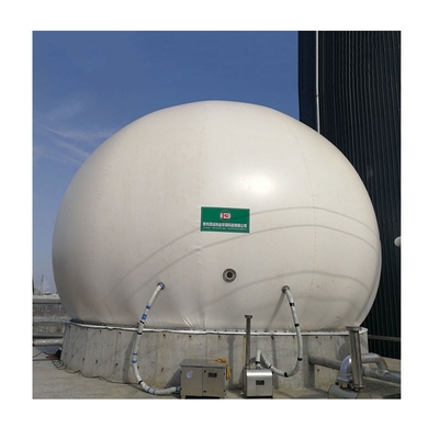 Giá đỡ khí biogas phim đôi 880m3 Tái chế chống ăn mòn