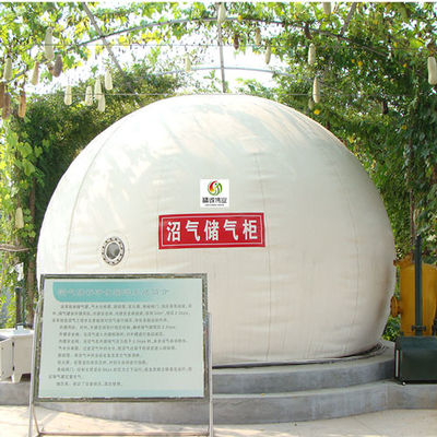 Ngăn chứa khí sinh học không khí không khí Nước thải Loại giá đỡ khí nổi Sơ đồ nhà máy khí sinh học