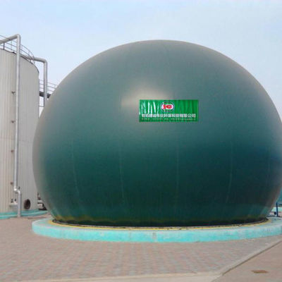 Giá đỡ khí màng xanh PES Giá đỡ khí nổi PVC Nhà máy khí sinh học