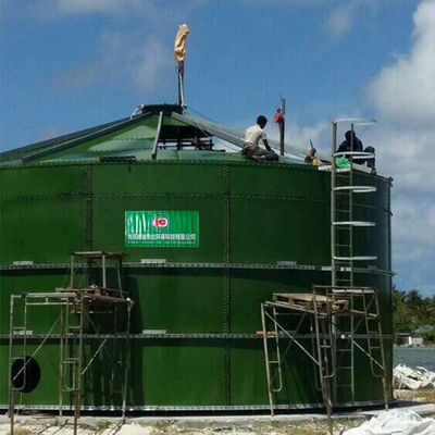 800m3 Bể phân hủy kỵ khí CSTR Bể khí sinh học xử lý chất thải tiên tiến